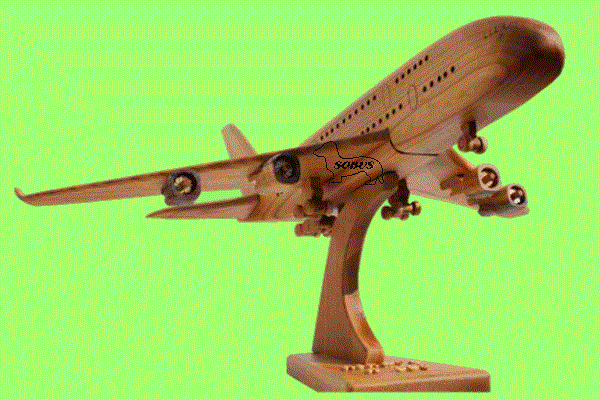 Airbus A380 - Wooden toy - Holzspielzeug - Drevené hračky
